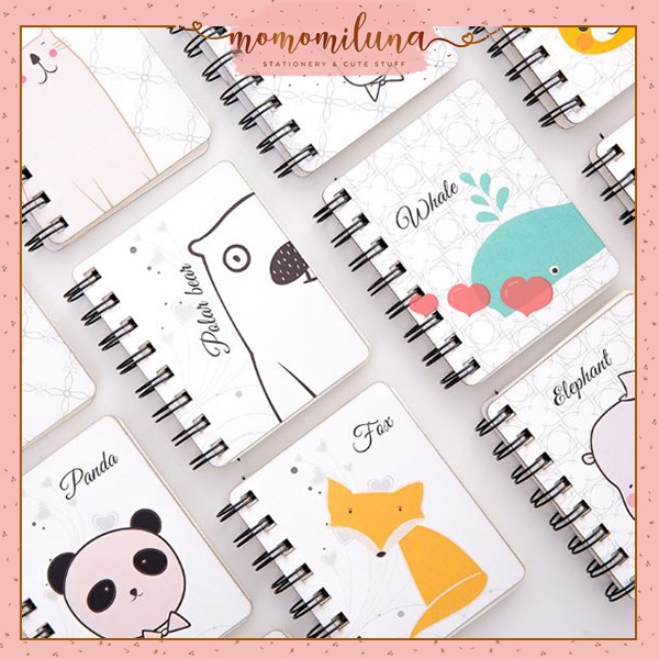 

Notepad mini memo kertas polos notebook buku catatan kecil hewan zoo animal lucu cute MK528