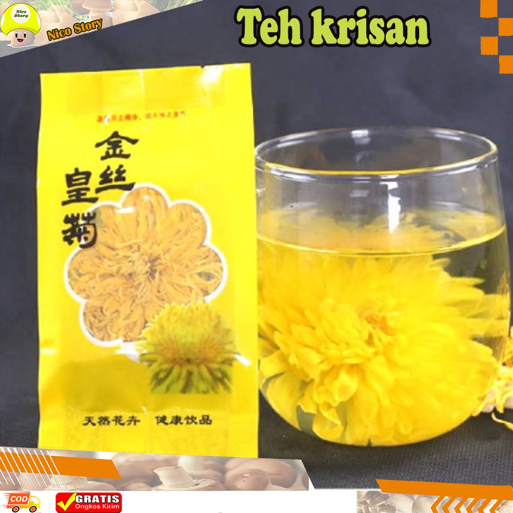 (NCS) COD TEH KRISAN Golden CHRYSANTHEMUM Flower Tea Kembang Teh Bunga Krisan Asli Dried Herbal Sachet