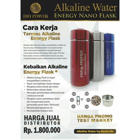 alkaline water  energi nano flask