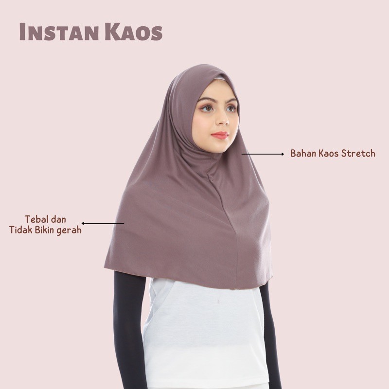 Hijab Instan Kaos / Hijab Olahraga / Hijab Najwa-1