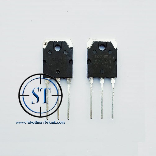 A 1941 - C 5198 A1941 -  C5198 ASLI 1941 1958 Set Transistor Toshiba Power Ampli Aktif (harga untuk 1 set)