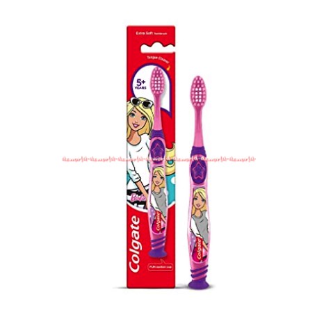 Colgate Barbie Toothbrush Sikat Gigi Usia 6+ Anak Gambar Motif Berbi Pink Tooth Brush Soft Colget Kolget Colgat