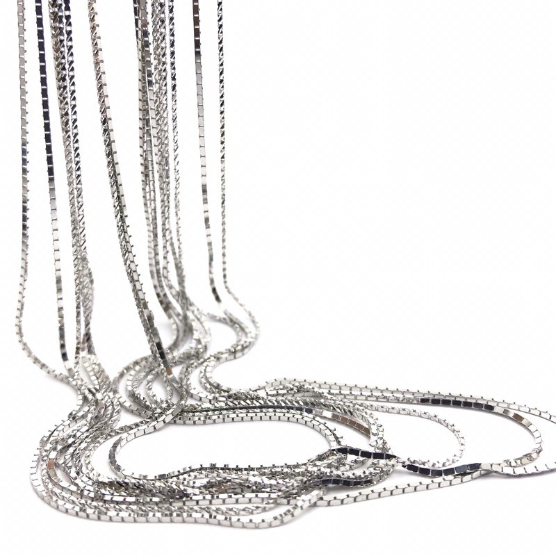 Kalung italy emas putih kadar 75%