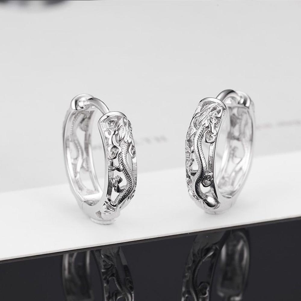 Needway Hoop Earrings Temperamen Baru Wanita Pria Jalan Hip Hop Naga