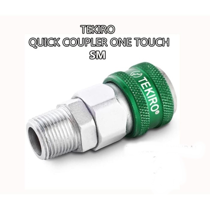 Tekiro Quick Coupler One Touch 40 SM / Fitting / Sambungan Angin / Nepel Angin