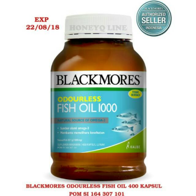 Blackmores Odourless Fish Oil 1000 - 400caps