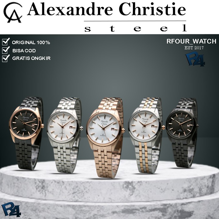JAM ALEXANDER CHRISTIE WANITA ORIGINAL ALEXANDER CHRISTIE WANITA JAM TANGAN ALEXANDER CRISTIE  8635