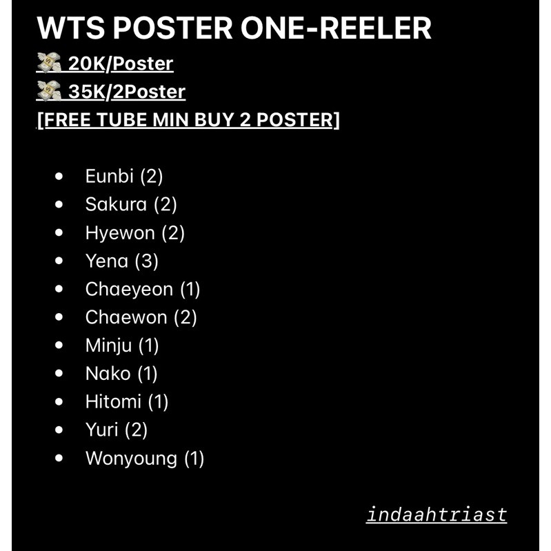 POSTER ONE-REELER IZONE