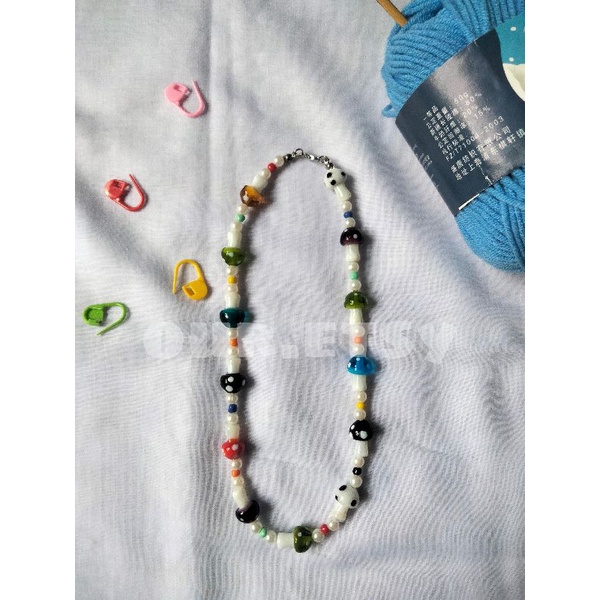 KALUNG JAMUR HARRY STYLES (MUSHROOM NECKLACE HARRY STYLES)