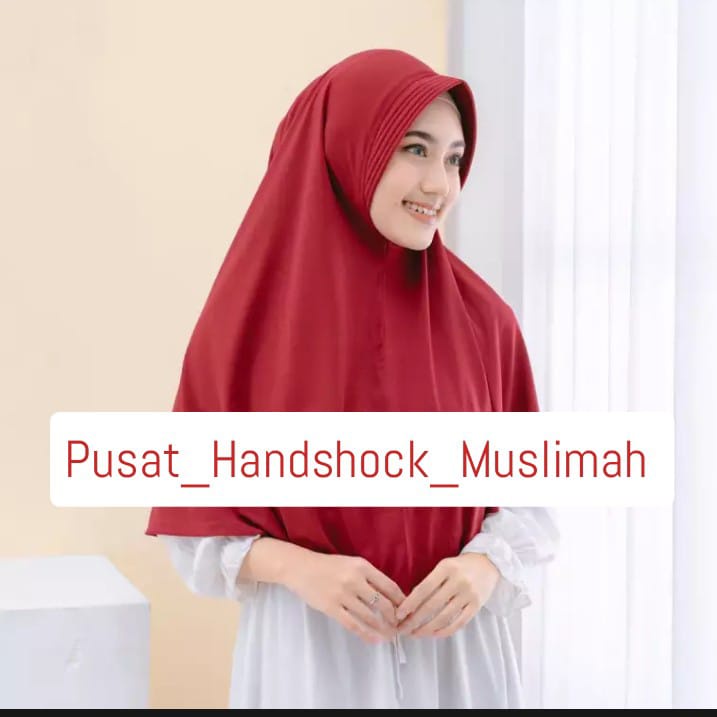 Bergo Hamidah Nutup Dada | Jilbab DIAMOND polos