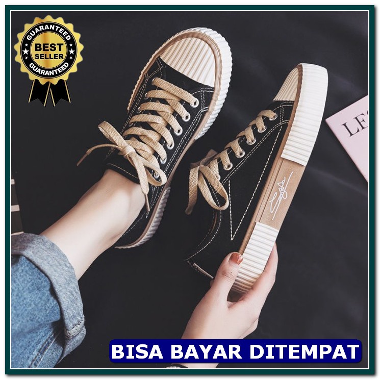 ** Bayar Di Tempat** Sepatu Kets Kat Kats Cats Cat Ket Wanita Cew XM207 Max - Sepatu Canvas  Import
