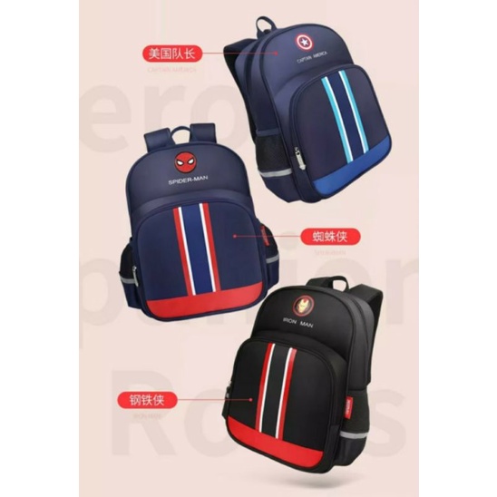 Tas Ransel sekolah Disney Marvel Tas Sekolah untuk Anak Laki-laki tk sd 1-2-3-4-5-6 _dnr03