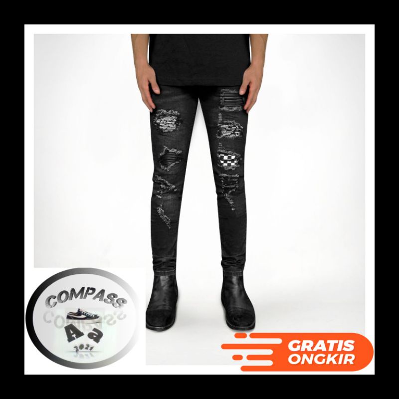 RUCAS S9 GRAND COMBINATION BLACK JEANS size 34