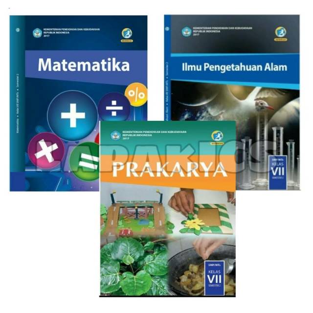 Paket Buku Semester 2 SMP Kelas 7 IPA, PRAKARYA DAN MATEMATIKA Kurikulum 2013 Kurtilas-1