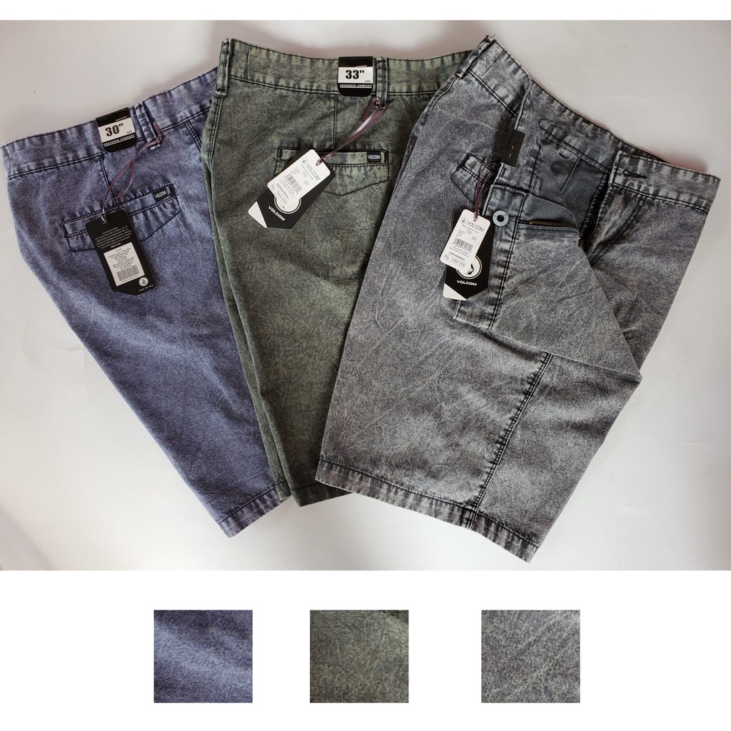 Celana Jeans pendek snow pria volcom broadshort terbaru