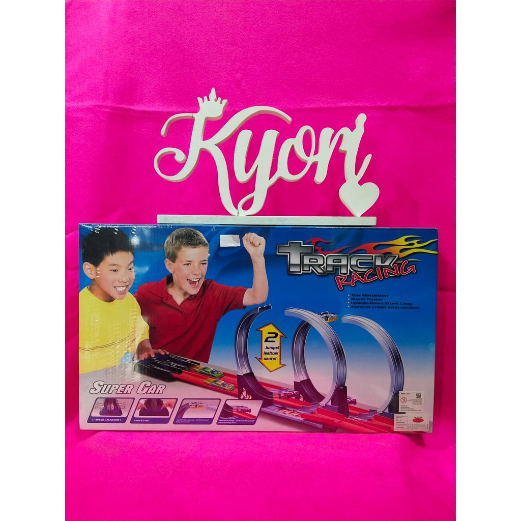 Track Racing Hotwheels super car 2 jalur mainan anak MEKI