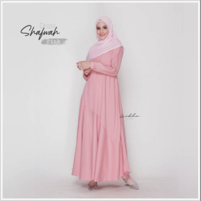 Shafwah Dress Mom Pink by Laikha Hijab | Shopee Indonesia