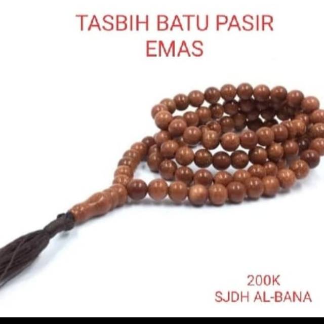 Tasbih Batu Pasir Emas