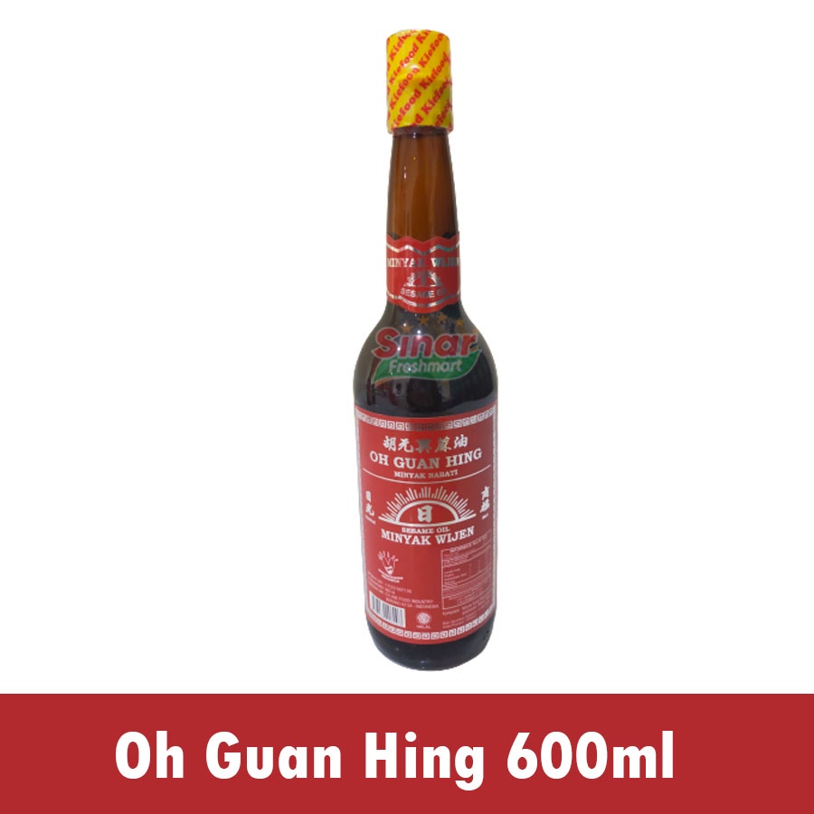 

[SINAR.FRESHMART] OH GUANG HING MINYAK NABATI / MINYAK WIJEN [620ml]