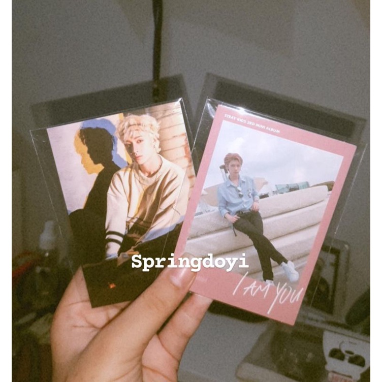 Photocard Stray Kids Bangchan, Felix I am you, Yellow wood