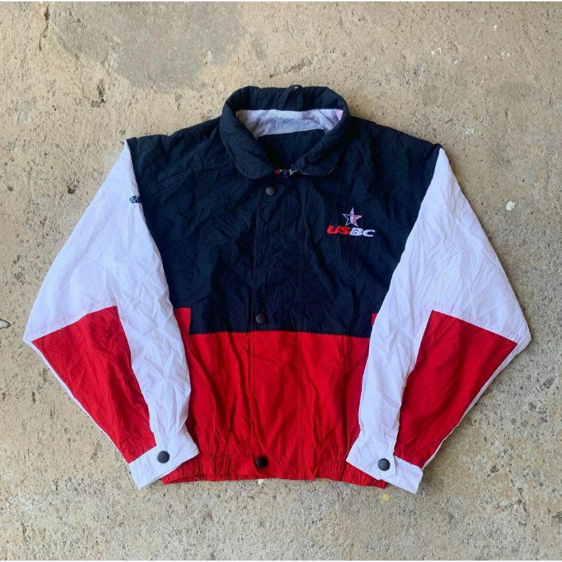 VINTAGE JAKET SECOND COLORBLOCK NOT ELLESSE OR NIKE BIG SWOOSH