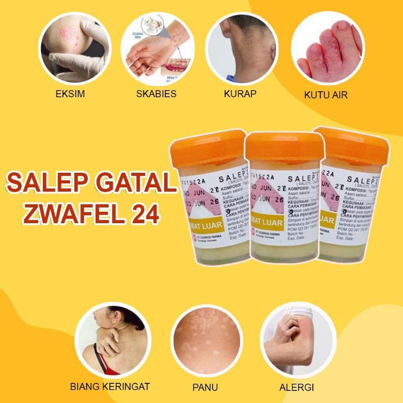 paket hemat Salep zwafel 24 original Salep Gatal