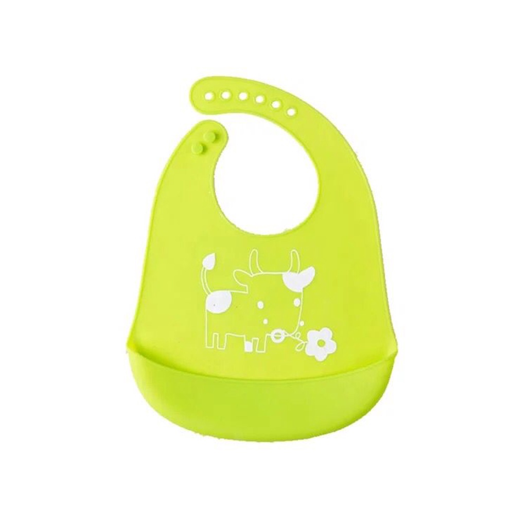 Bib bayi bahan Silicon Slabber bayi silicon premium Tatakan Makan Bayi dan Anak bahan Silikon