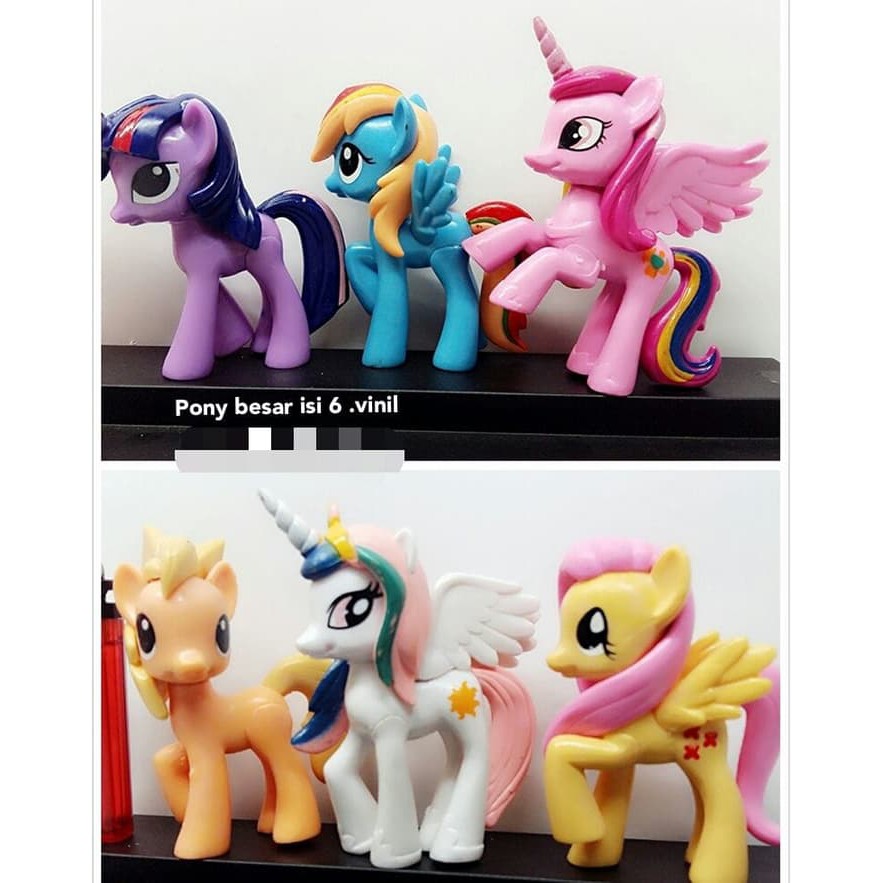 

Aa Little Pony Isi 6 Karet Padat Tinggi 9Cm