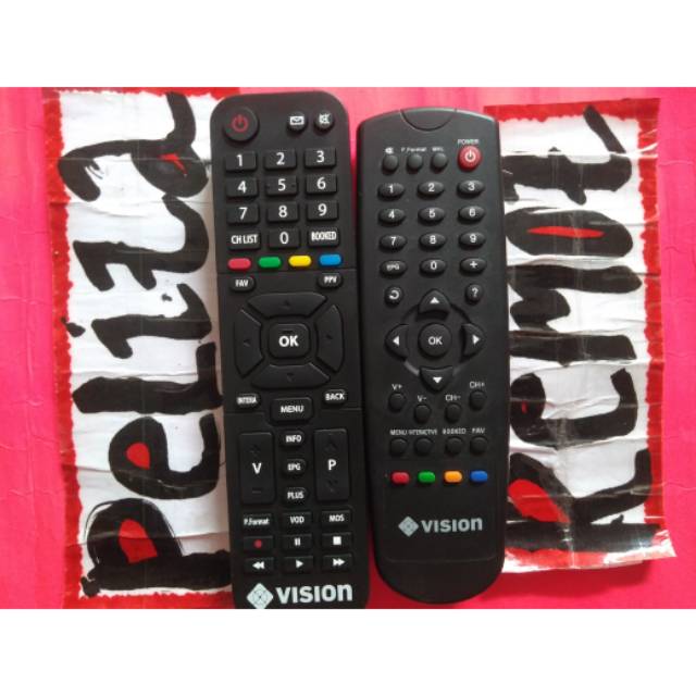 Remot MNC Vision receiver parabola original terlengkap