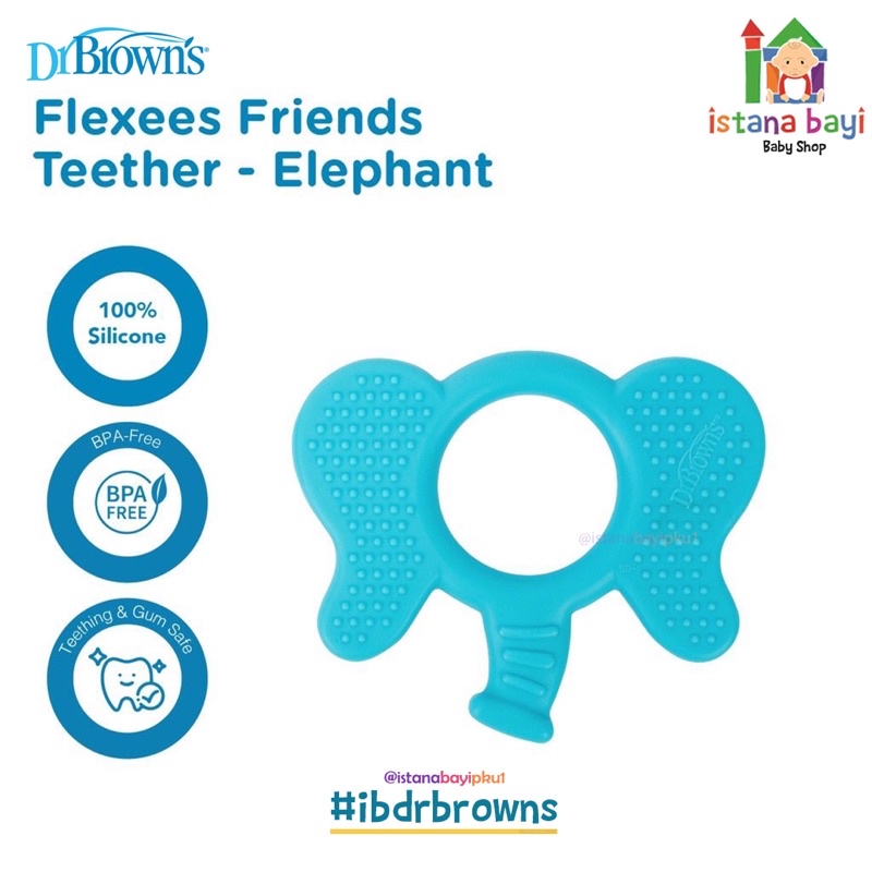 Dr Browns Teether Gigitan bayi Fleexes - Gigitan bayi