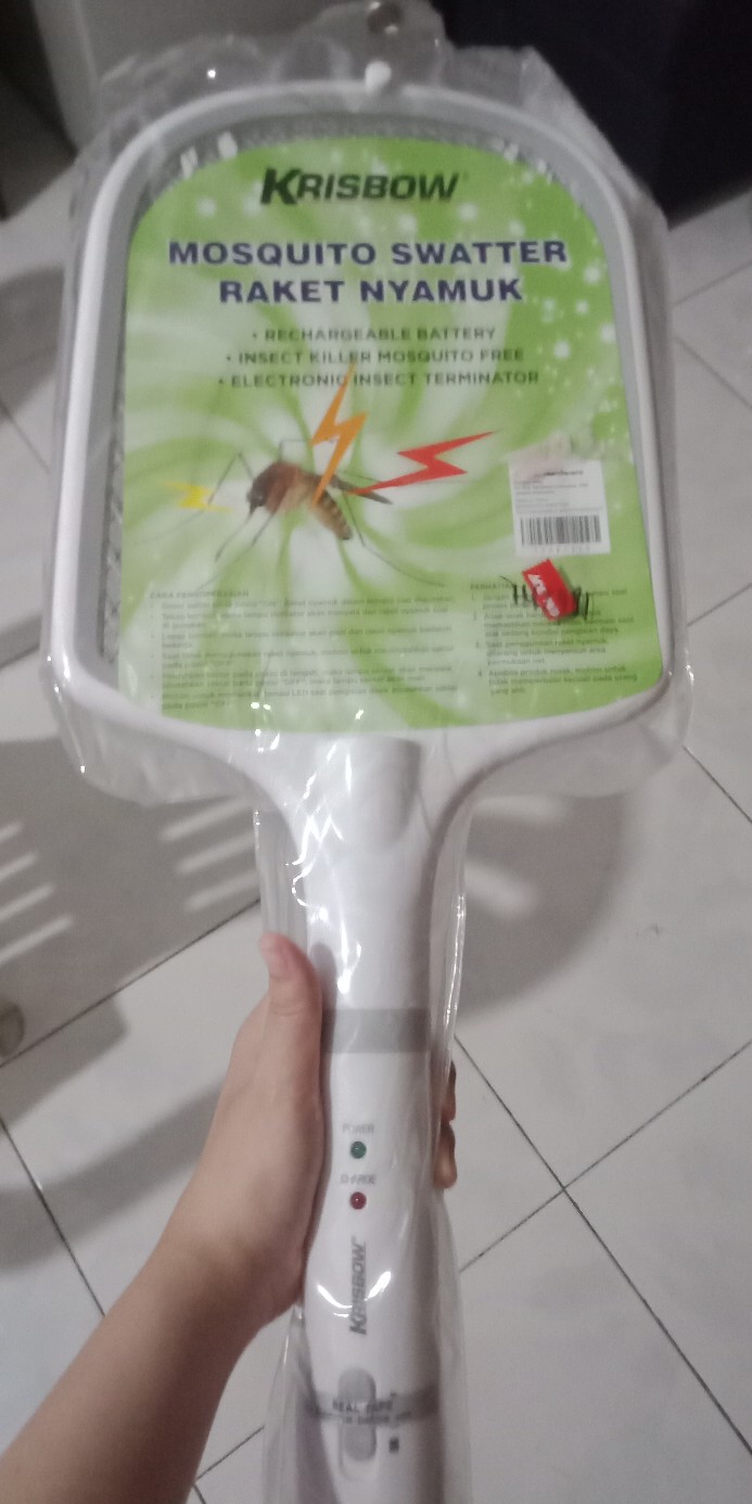 Raket Nyamuk Krisbow + Senter