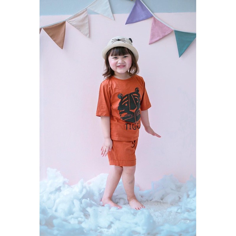 PROMO 7.7 Setelan Anak Unisex Smilee Cool Set Mix Motif Size 1 - 5 Tahun Setelan Anak Laki Laki Perempuan Murah Berkualitas