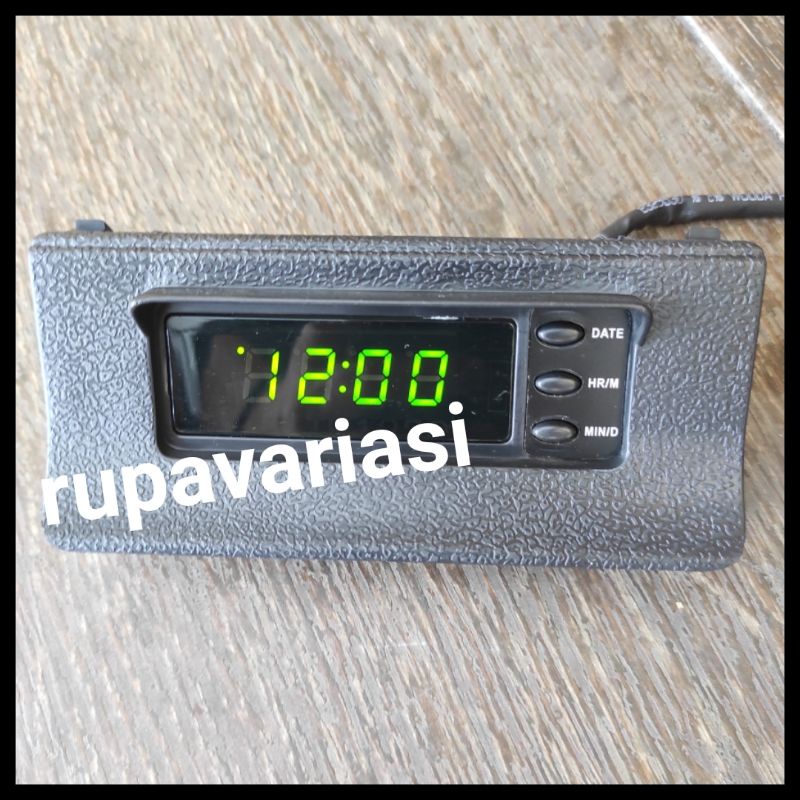 JAM WAKTU DASHBOARD MOBIL ISUZU PANTHER phanter LAMA KOTAK MODEL ORISINIL NYALA LAMPU