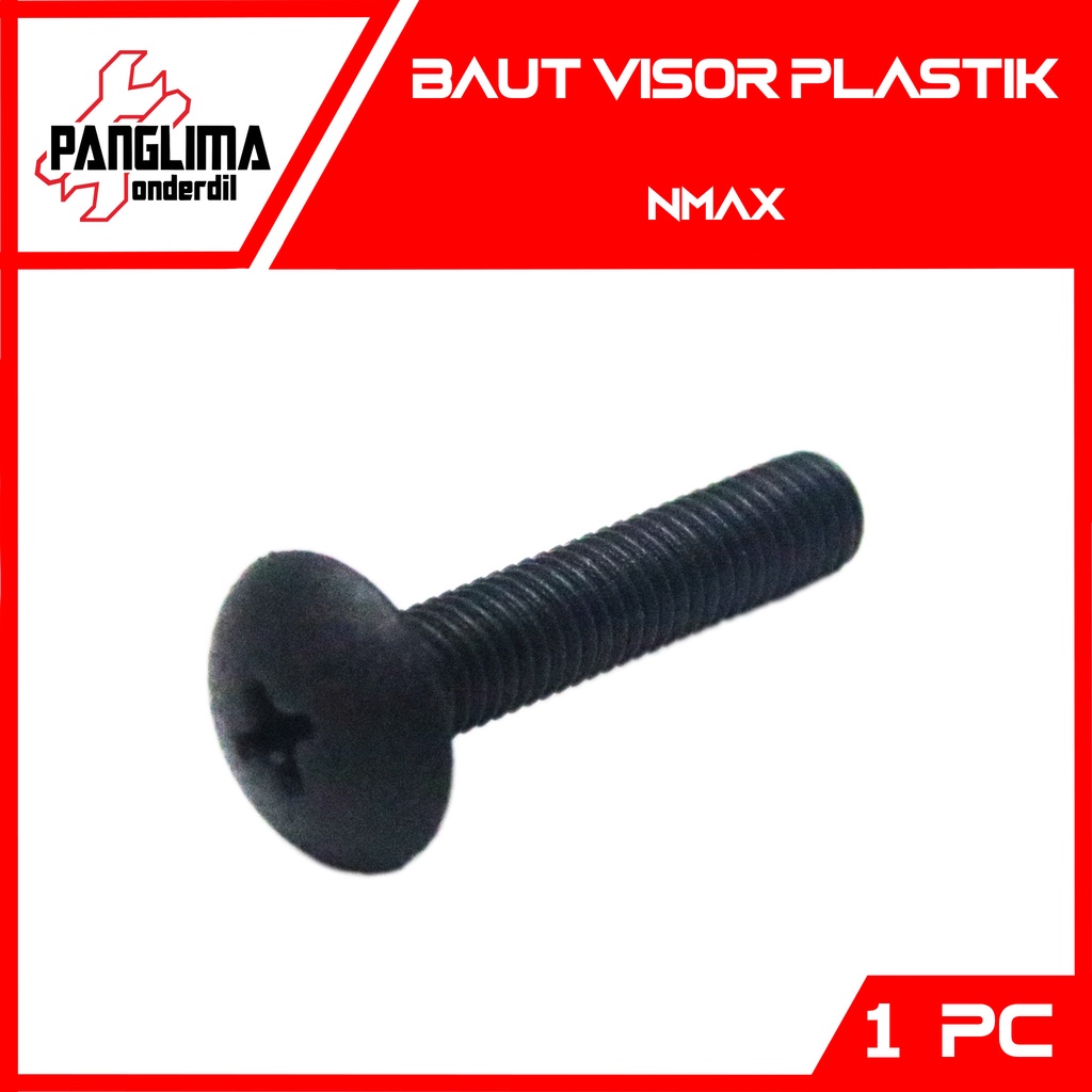 Baut Visor Plastik NMAX-N MAX Baud Tameng Winshield-Windshild-Win Shield-Winsil Nylon-Nilon