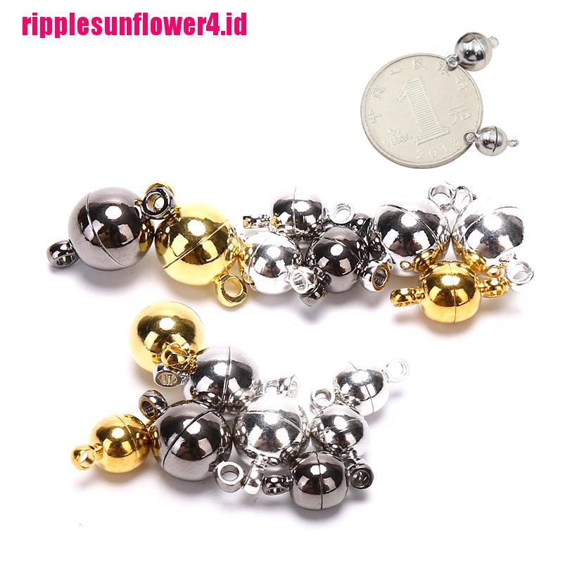 10pcs Jepit Lobster Bola Magnetik Untuk Membuat Perhiasan DIY