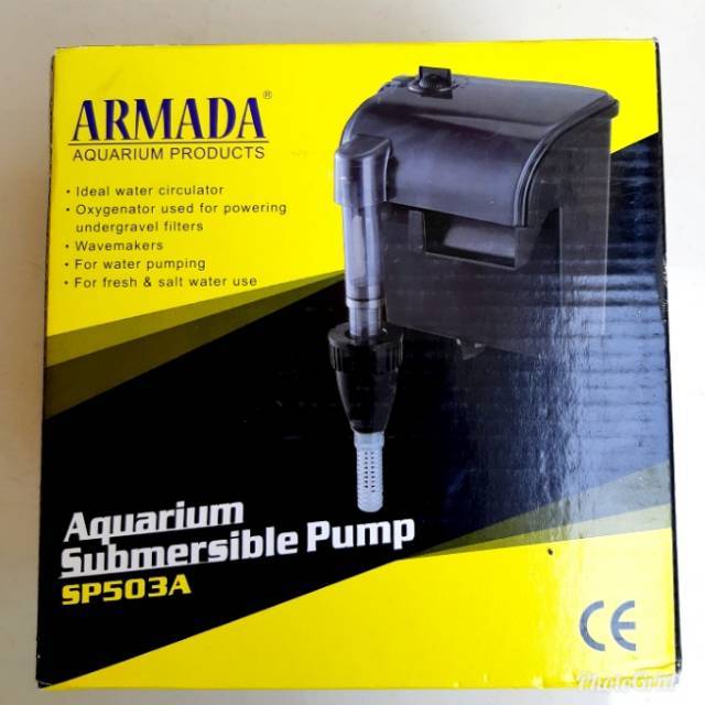 Mesin filter gantung SP503A - Mesin Saringan gantung - filter aquarium gantung