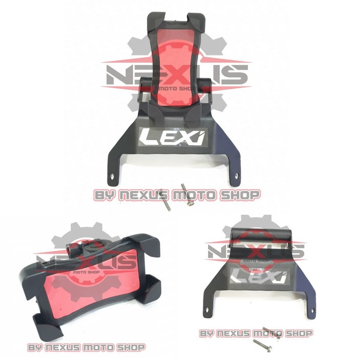 1 set dudukan breket gps lexi bracket holder hp gps yamaha lexi