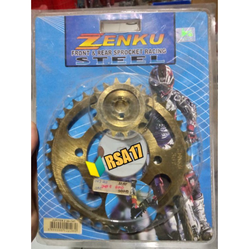 GEAR GIR SET JUPITER Z / VEGA R / JUPITER MX ZENKU GOLD