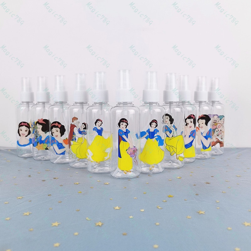 Magic789 Princess Alice Cinderella Snow White Spray Bottle Plastic Cartoon Travel Size Bottles 100ML