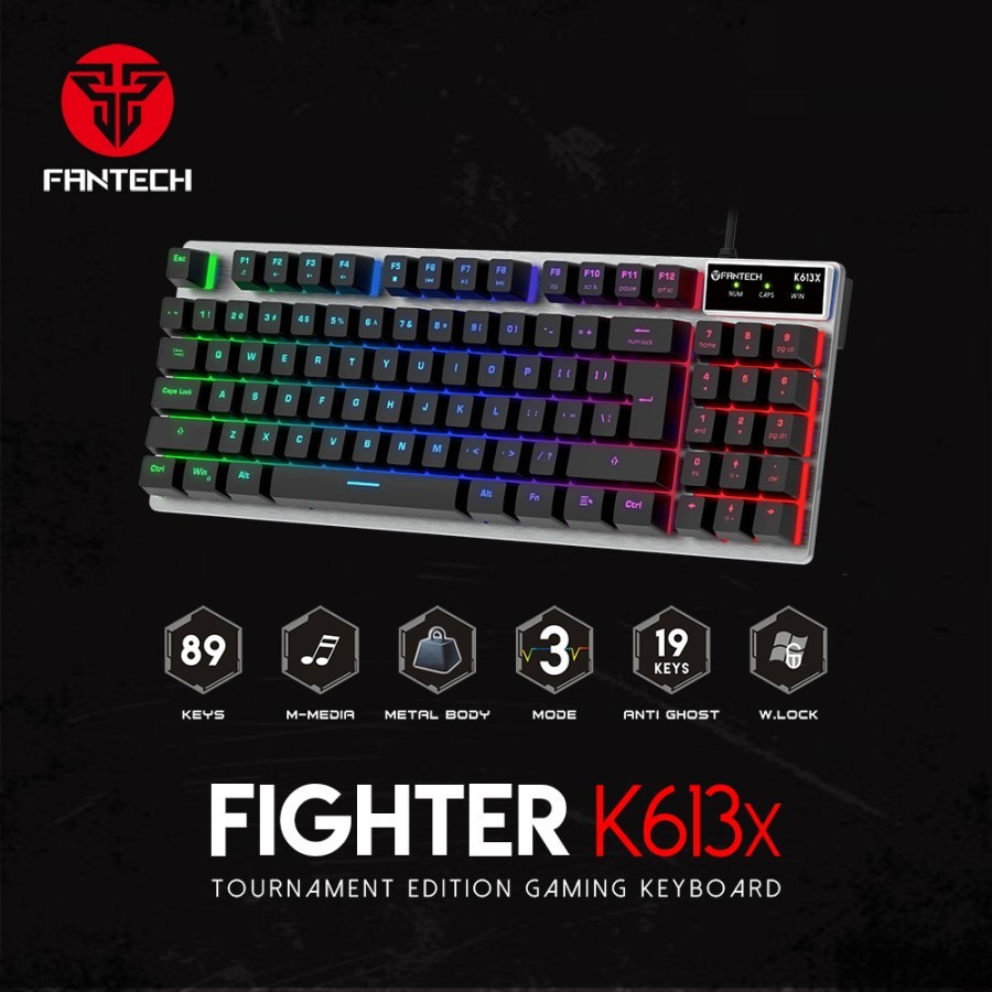 Fantech FIGHTER K613X TKL - Keyboard Gaming Membrane