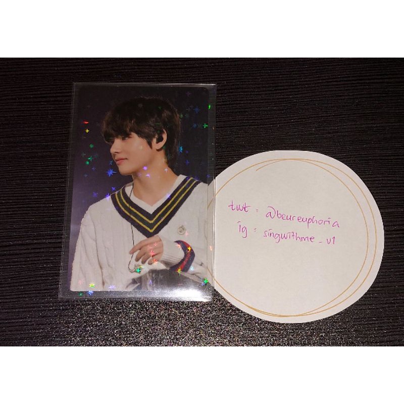 Photocard PC 4th FANMEETING FM4 JAPAN BTS Taehyung V