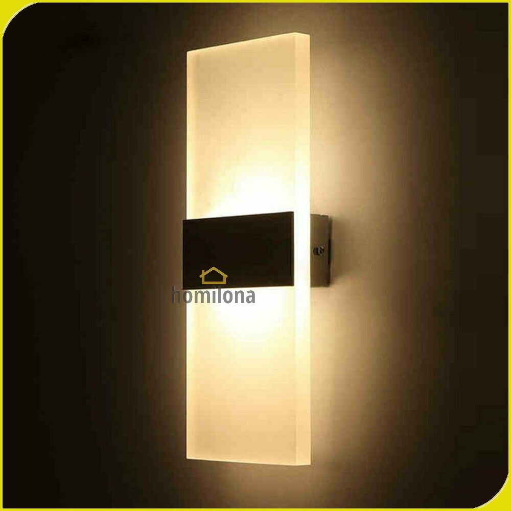 Lampu Hias Dinding LED Corridor Light 3W 6W 3000K Warm White - TaffLED F0011 – Black White