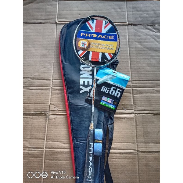 Raket Badminton Pro Ace Nano 6800 Original Full Set