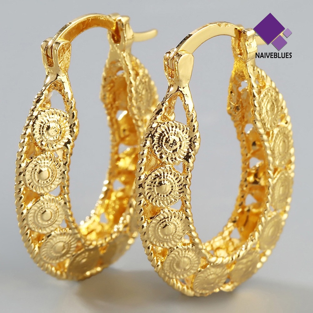 Anting Hoop Model Hollow Untuk Wanita