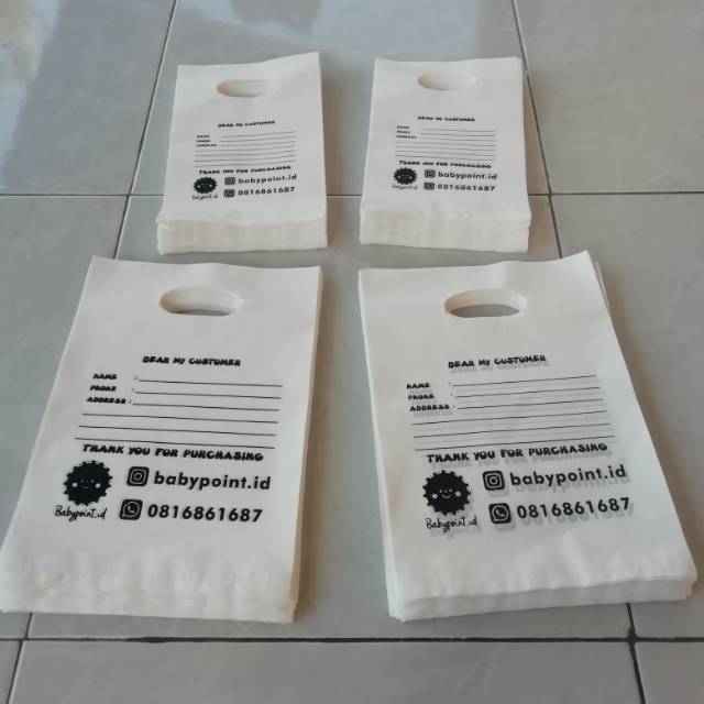 

PAKET TAS PLASTIK PLONG TEBAL + SABLON