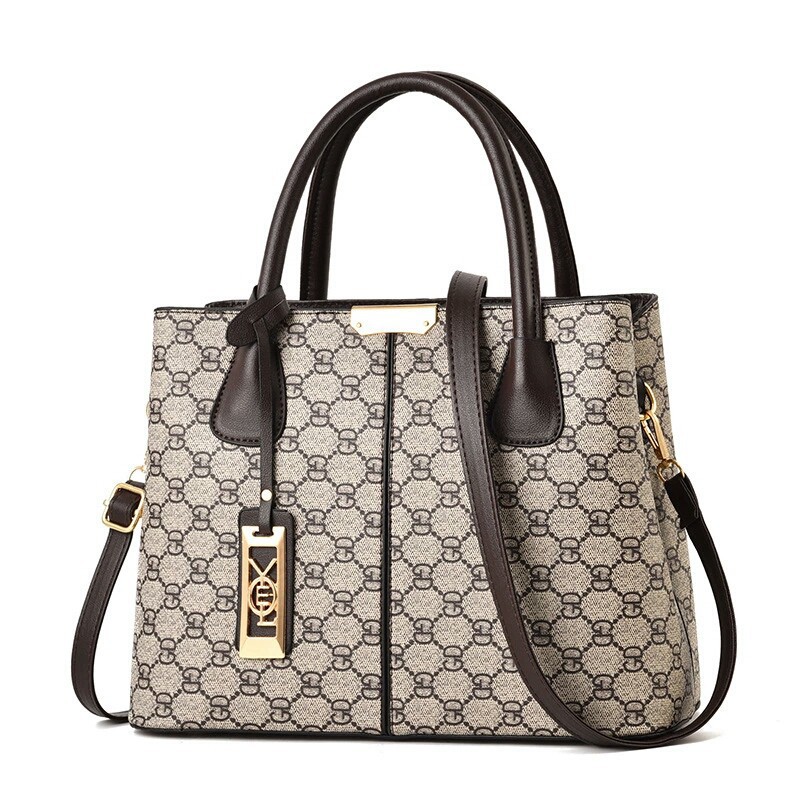 TAS GD MONOGRAM TOP HANDLE ELEGANT IMPORT MURAH Tas Tote Bisa Selempang Wanita Murah Import Tas Impo