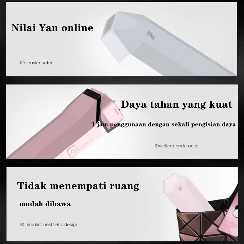 Inface MS6000 Alat Pijat Wajah Elektrik RF Infrared Pencegah Kerutan Detox Anti Aging Skin Care Radio Frekuensi Kecantikan Mesoterapi Elektroporasi Memudar Garis-garis Halus Penghilang Kerut Mengencangkan Menghilangkan Keriput Mencerahkan Meremajakan