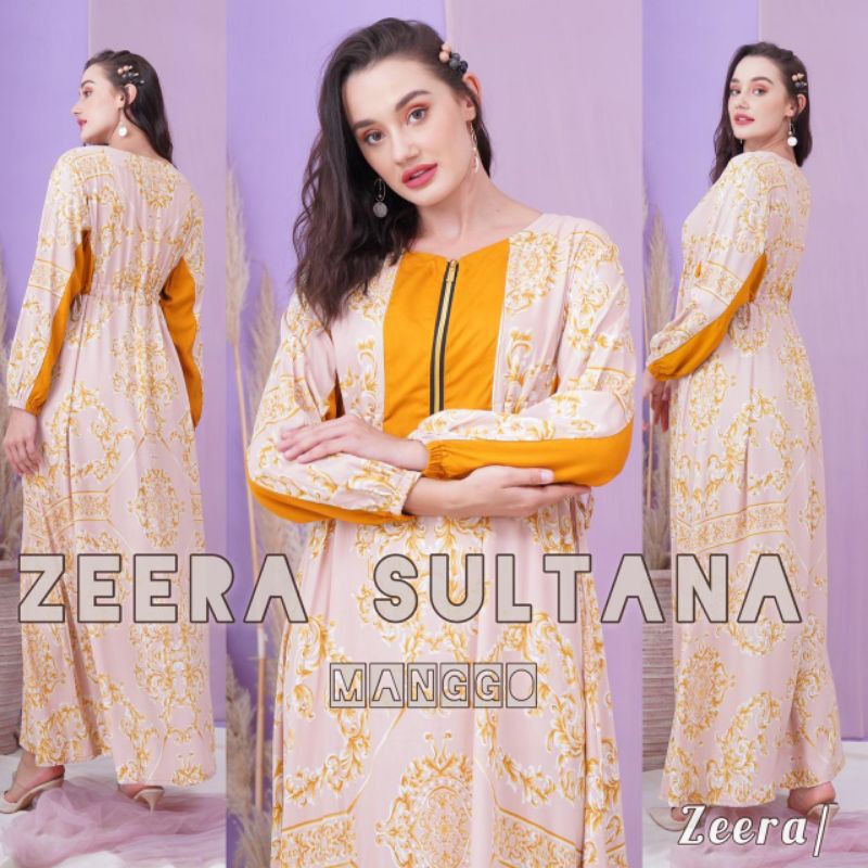 Daster Arab ZEERA SULTANA Maxi Dress Gamis Rayon