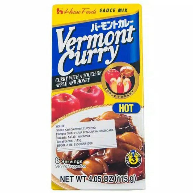 

HOUSE VERMONT CURRY 115gr - BUMBU INSTAN KARI JEPANG PEDAS