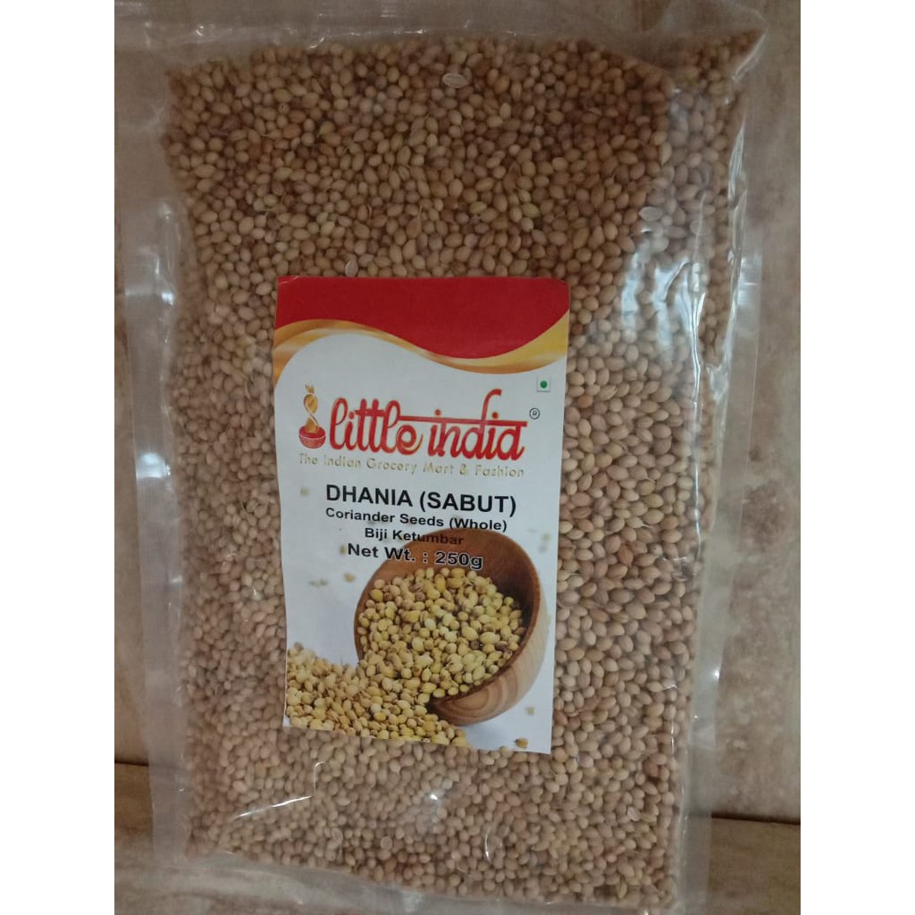 

BIJI KETUMBAR / CORIANDER SEEDS / DHANIA SABUT @250 GR